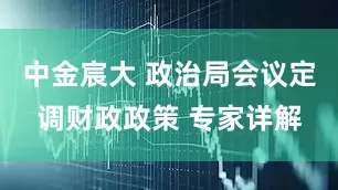 中金宸大 政治局会议定调财政政策 专家详解
