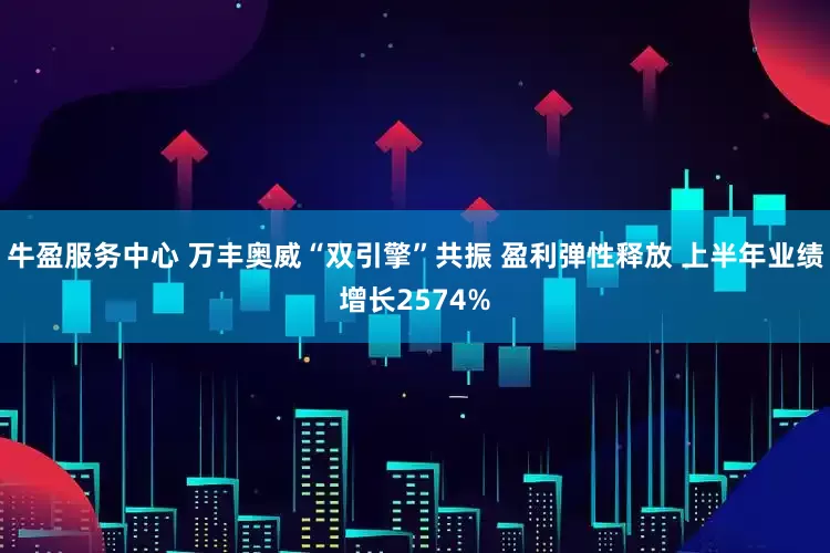 牛盈服务中心 万丰奥威“双引擎”共振 盈利弹性释放 上半年业绩增长2574%